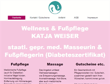 Tablet Screenshot of fuesse-und-wellness.de